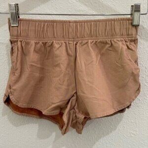 Rails Leather Neutral Shorts Pull On Cheeky Stretch Designer Vintage Inspired